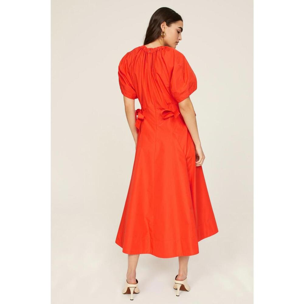 3.1 Phillip Lim Orange Ladybug Poplin Dress Size 12 - Picture 2 of 5